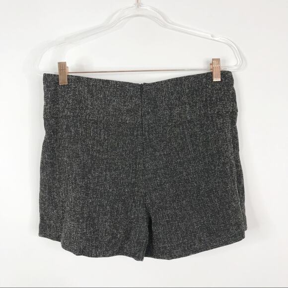 Dress Forum Womens Large L Black White Tie Waist Shorts Speckle Cotton Blend - Picture 2 of 10